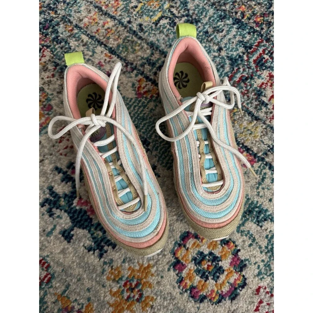 Nike Air Max 97 SE GS Sun Club Copa Sail Wheat Grass DQ4126-400‎ 5Y 6.5 Women